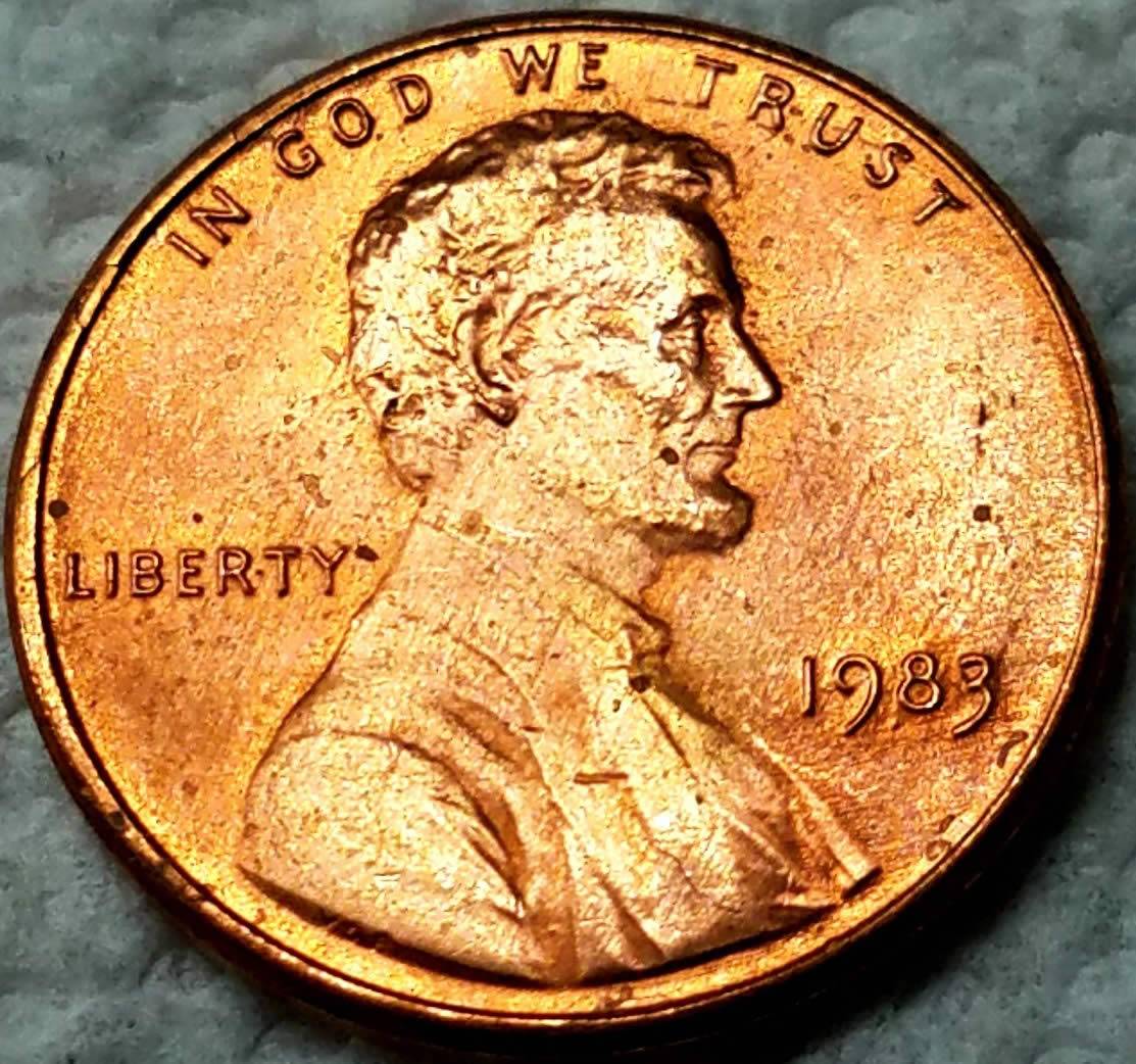 1983-P-Lincoln-Folded-Rim-Or-Rim-Cud-Above-Liberty-On-Obverse?